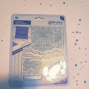 Brand new  Gemini Creater Card Die Lattice Lace  Scroll  Die Set